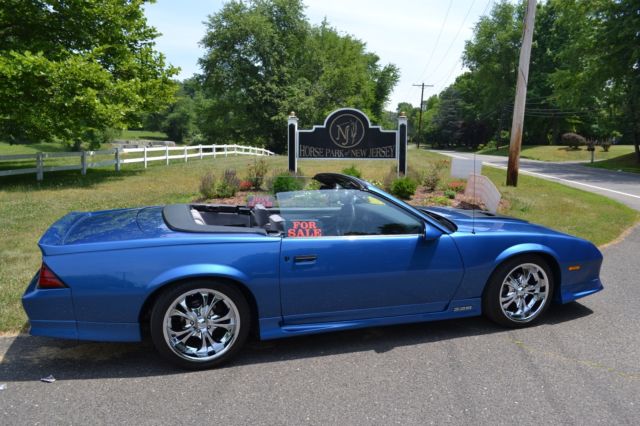 1991 Blue Chevrolet Camaro Convertible