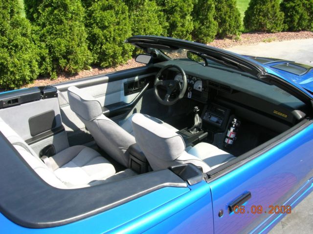 1991 Blue Chevrolet Camaro Convertible