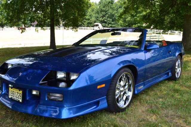 1991 Blue Chevrolet Camaro Convertible