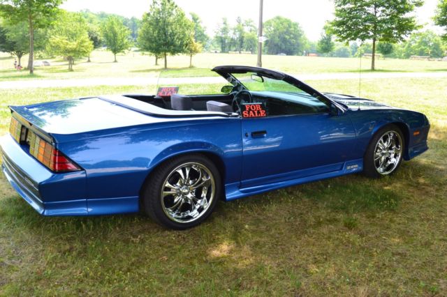 1991 Blue Chevrolet Camaro Convertible
