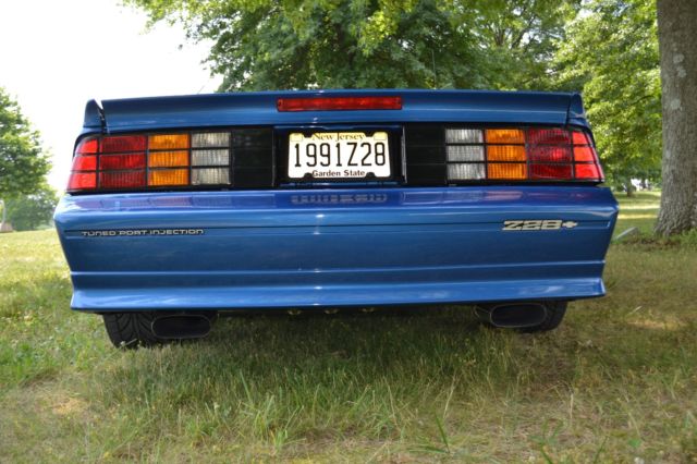 1991 Blue Chevrolet Camaro Convertible