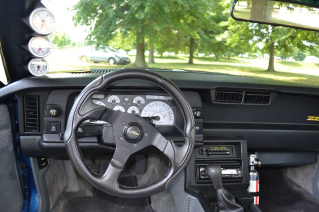 1991 Blue Chevrolet Camaro Convertible