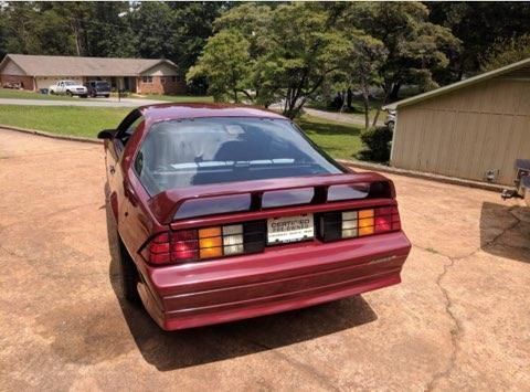 1991 Burgundy Chevrolet Camaro Coupe