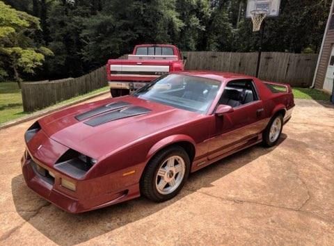 1991 Burgundy Chevrolet Camaro Coupe