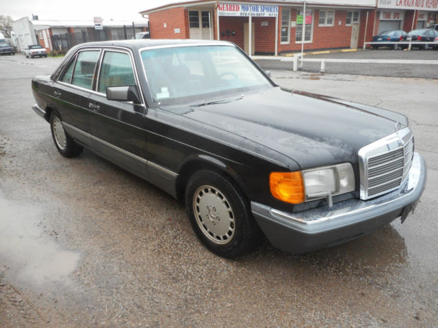 1991 Black Mercedes-Benz S-Class sedan