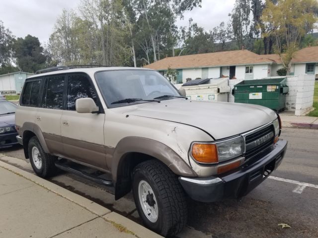 1991 Beige Toyota Land Cruiser SUV