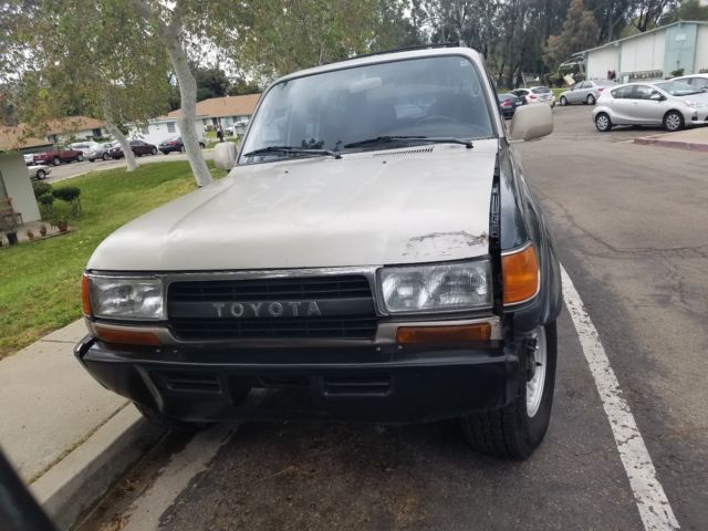 1991 Beige Toyota Land Cruiser SUV