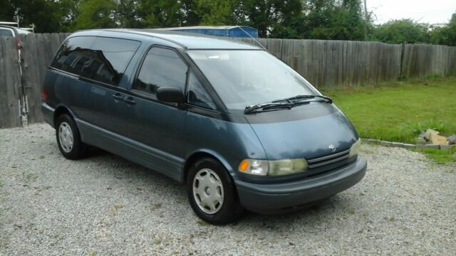 1991 Blue Toyota Previa 3 Door Mini Van