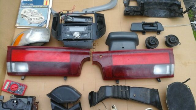 1991 Blue Toyota Previa 3 Door Mini Van