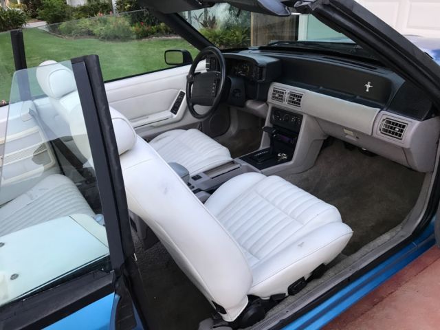 1992 Bimini Blue Ford Mustang Convertible