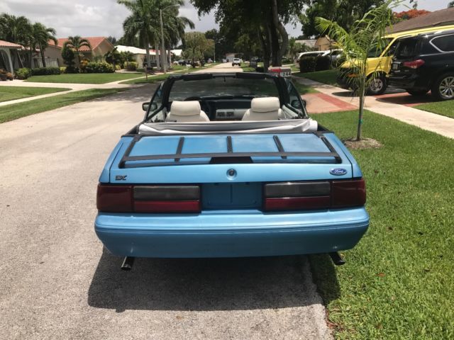 1992 Bimini Blue Ford Mustang Convertible