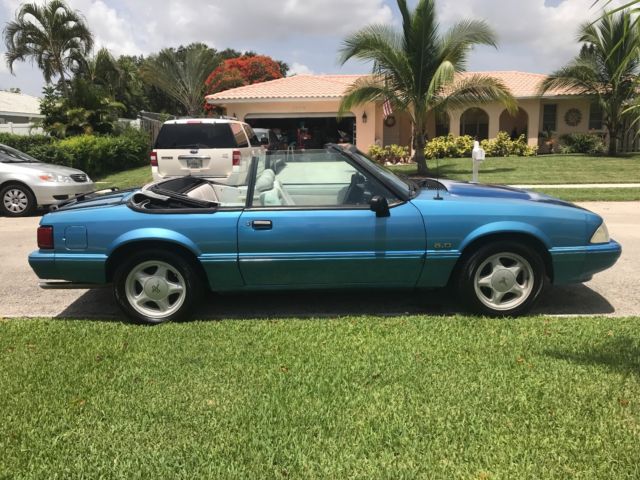 1992 Bimini Blue Ford Mustang Convertible