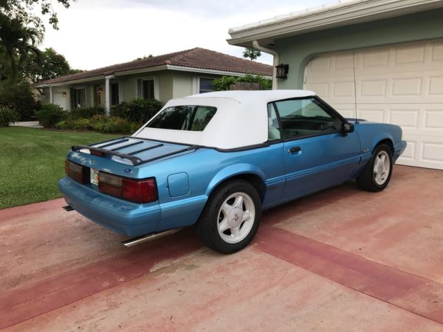 1992 Bimini Blue Ford Mustang Convertible