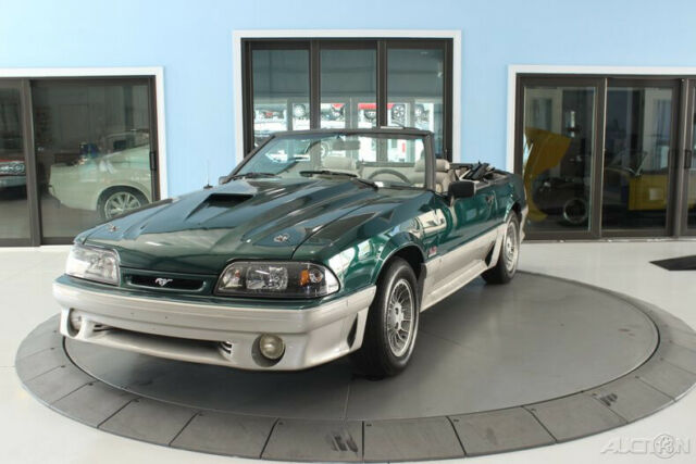 1992 Green Ford Mustang Convertible