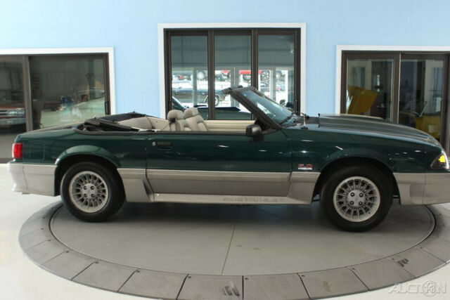 1992 Green Ford Mustang Convertible
