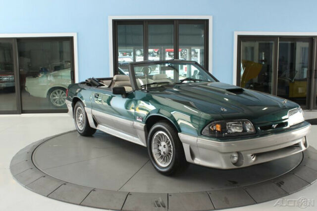 1992 Green Ford Mustang Convertible