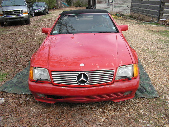 1992 Red Mercedes-Benz 500-Series Convertible