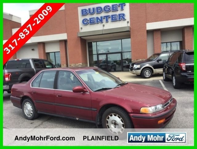 1992 Red Honda Accord Sedan