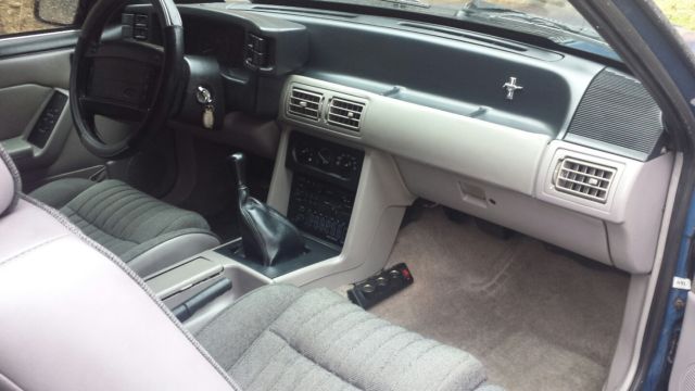 1992 Blue Ford Mustang Hatchback