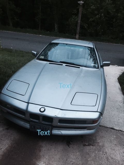 1992 Silver BMW 8-Series Coupe