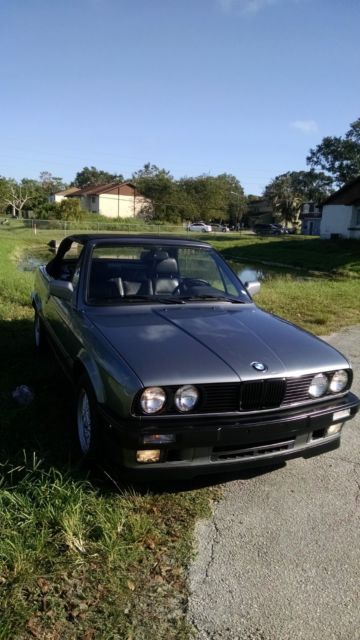 1992 Granite Silver BMW 3-Series Convertible