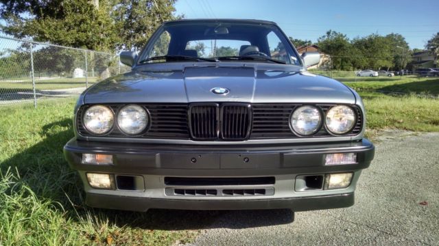 1992 Granite Silver BMW 3-Series Convertible