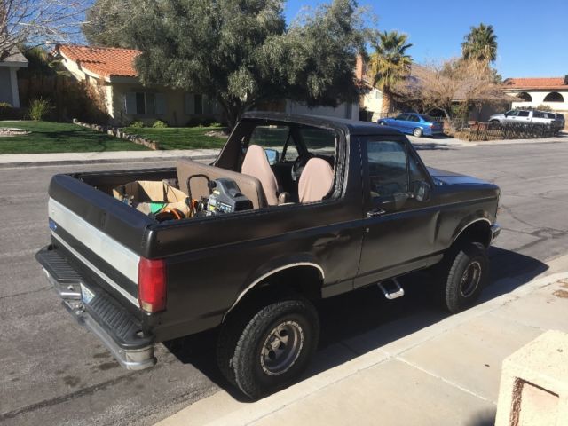 1992 Black Ford Bronco