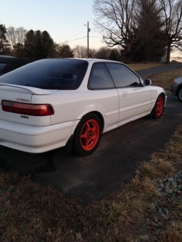 1992 White Acura Integra Hatchback