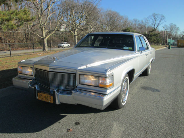 1992 Silver Cadillac Brougham Sedan