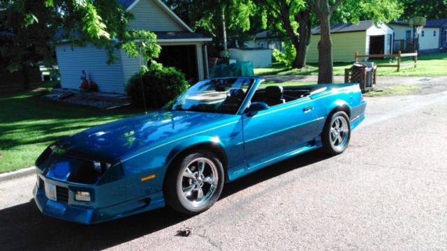 1992 Blue Chevrolet Camaro Convertible