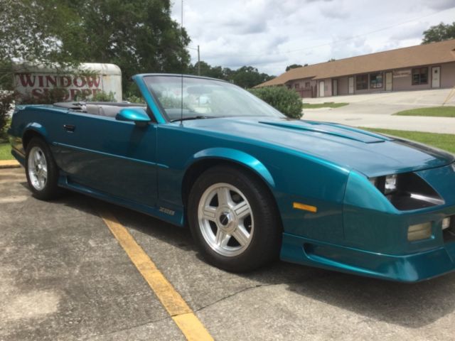 1992 Teal Chevrolet Camaro Convertible