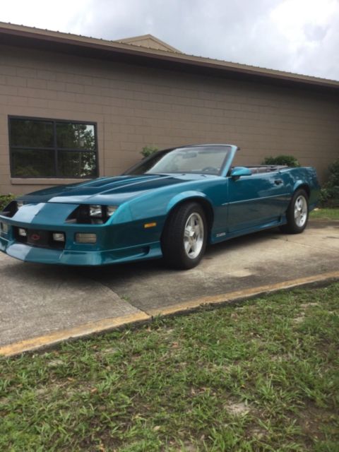1992 Teal Chevrolet Camaro Convertible
