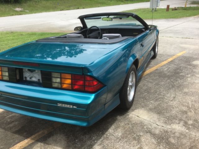 1992 Teal Chevrolet Camaro Convertible
