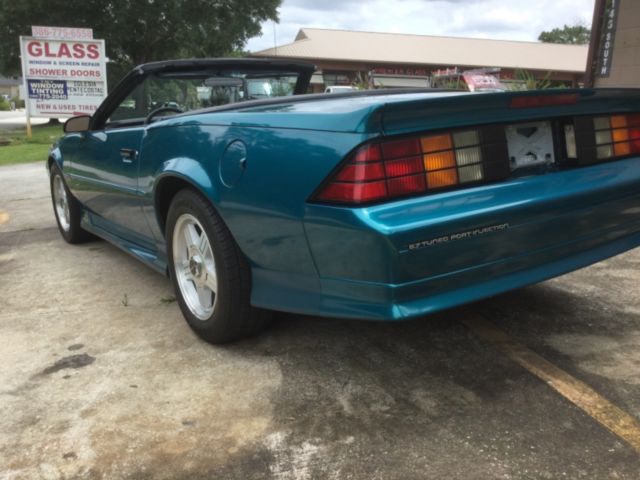 1992 Teal Chevrolet Camaro Convertible