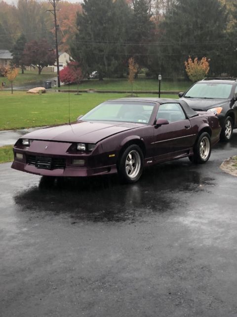 1992 Purple Chevrolet Camaro Convertible