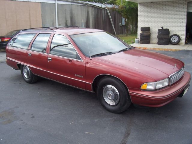 1992 Burgundy Chevrolet Capriceold Wagon