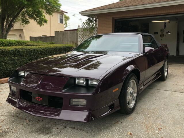 1992 Burgundy Chevrolet Camaro Convertible