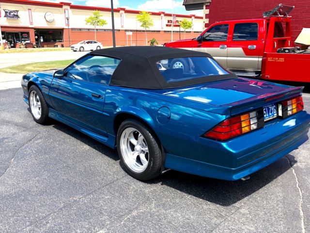 1992 Dark Teal Metallic Chevrolet Camaro Convertible