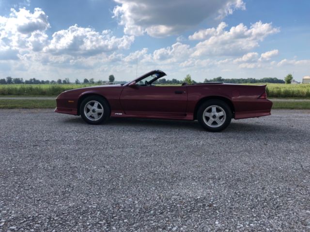 1992 Burgundy Chevrolet Camaro Convertible