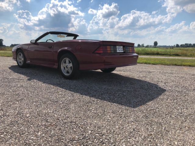 1992 Burgundy Chevrolet Camaro Convertible