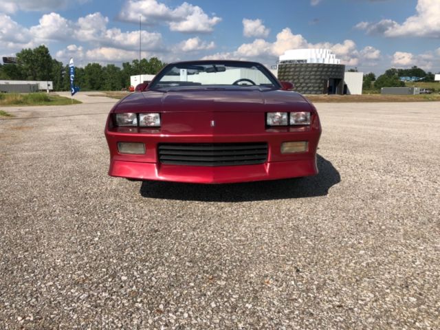 1992 Burgundy Chevrolet Camaro Convertible