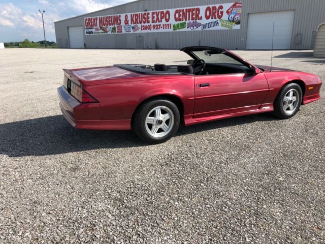 1992 Burgundy Chevrolet Camaro Convertible