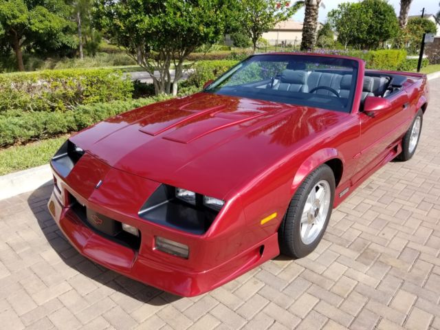 1992 Burgundy Chevrolet Camaro Convertible