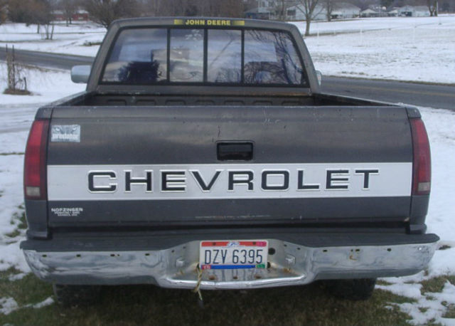 1992 Gray Chevrolet C/K Pickup 1500 short bed