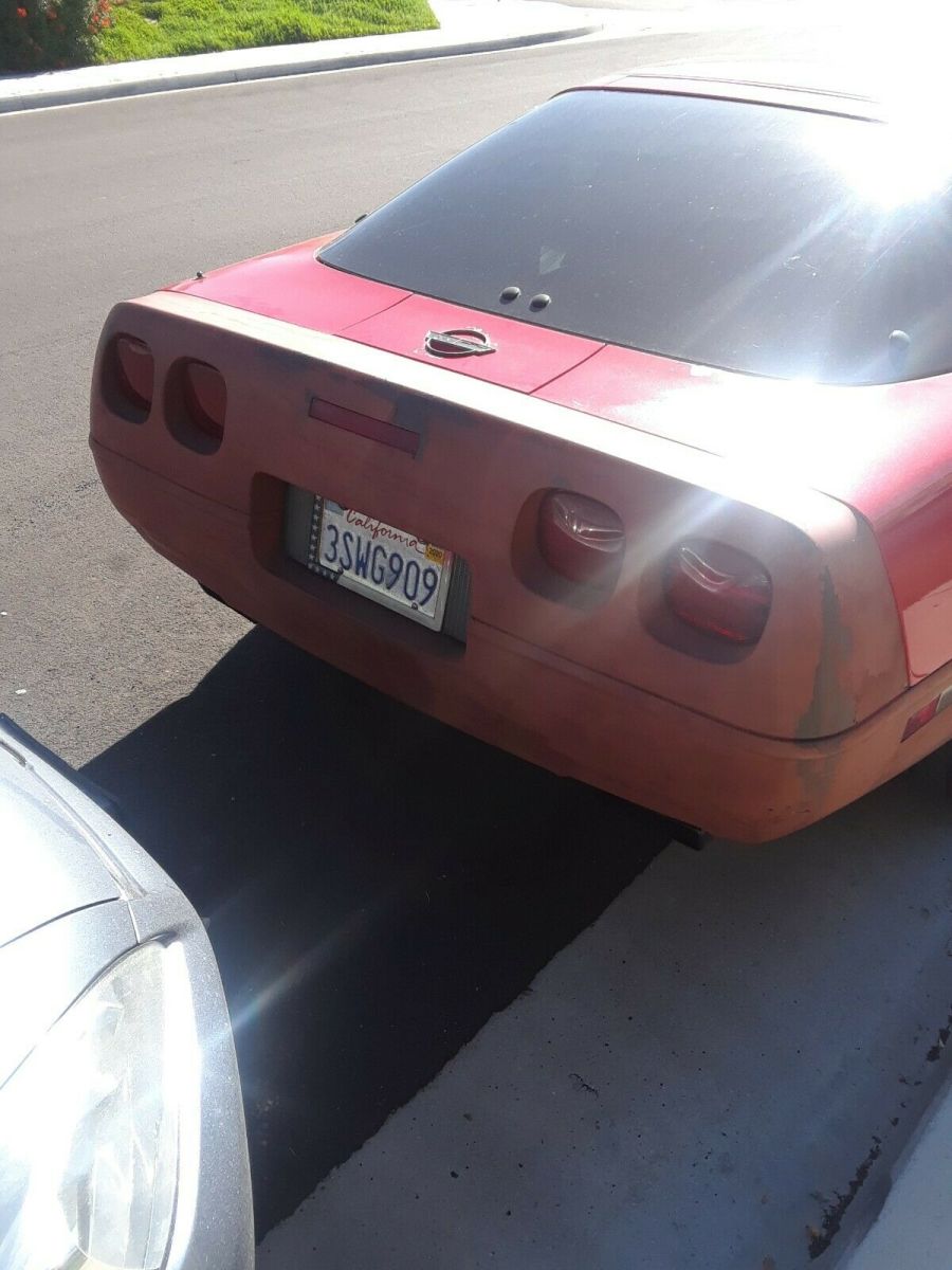 1992 Red Chevrolet Corvette Hatchback