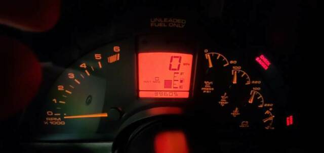 1992 Blue Chevrolet Corvette Hatchback