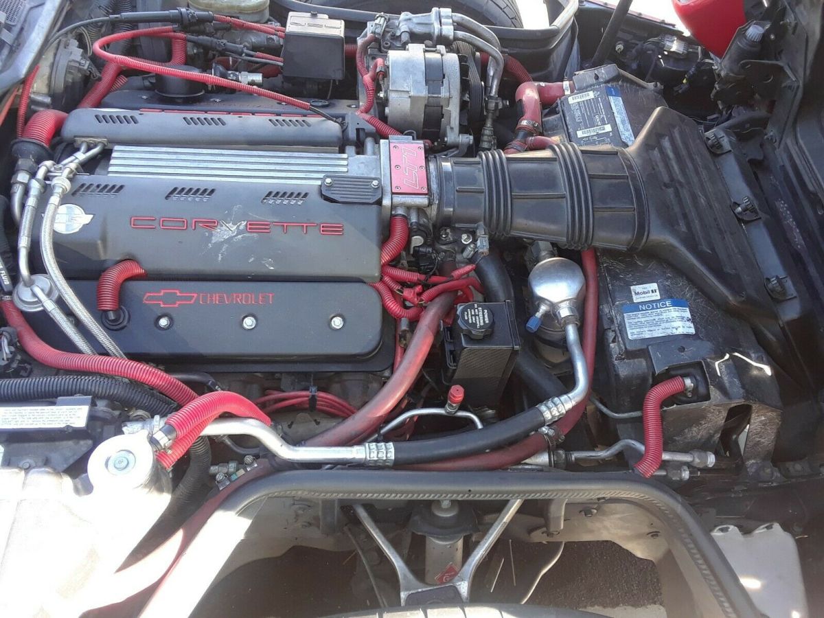 1992 Red Chevrolet Corvette Hatchback