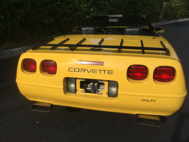 1992 Yellow Chevrolet Corvette Convertible