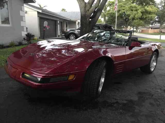 1992 Red Chevrolet Corvette Convertible