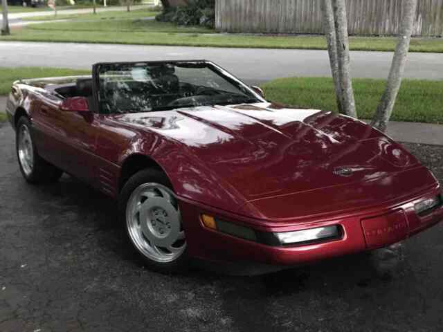 1992 Red Chevrolet Corvette Convertible
